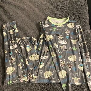 Star Wars Gray, Green and Blue Grogu Kids Pajama Set